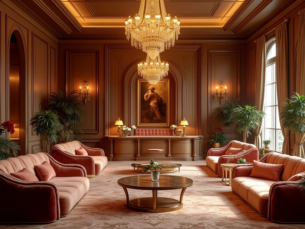 Elegant event setup with luxury furniture and decor